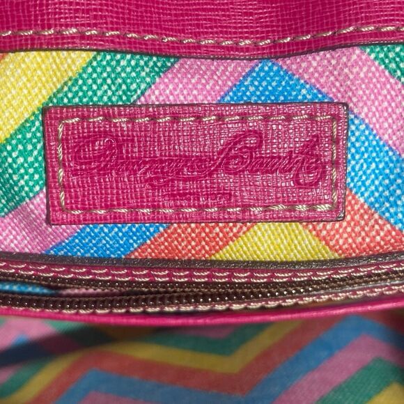 Dooney & Bourke Handbag Shoulder Bag Tote Large Tan Brown Leather Pebble Finish - Picture 10 of 16